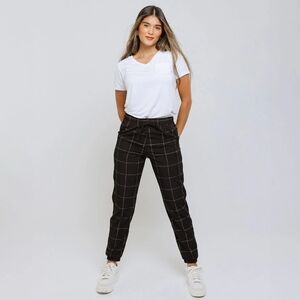 Albion Fit Jetsetter Joggers In Black Windowpane Pattern Size XS